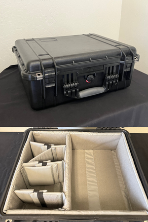 Pelican 1550 Protector Case  -With Padded Velcro Divider Set Included-