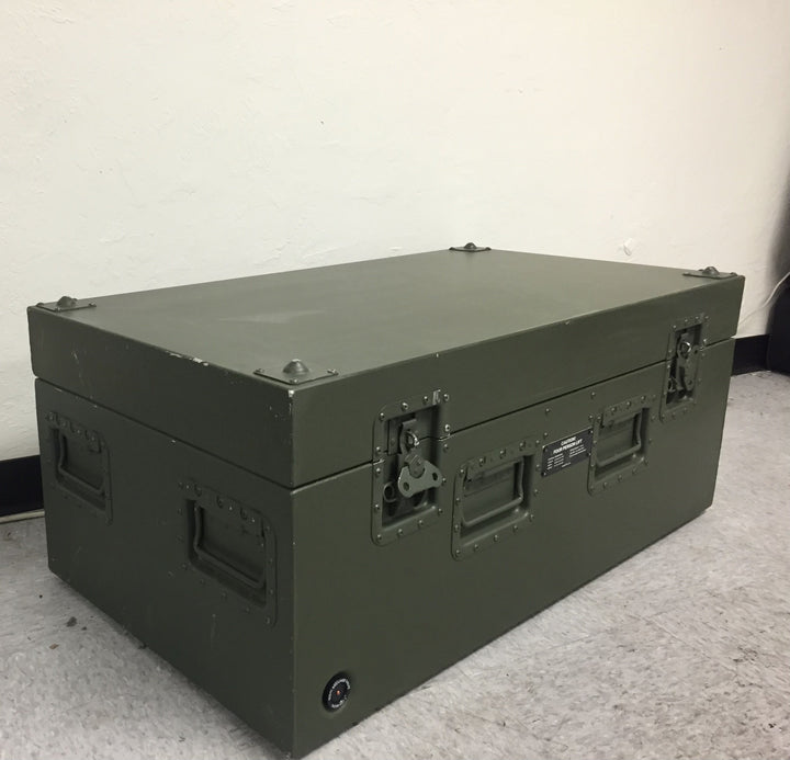 US Military Aluminum Footlocker Case 37x19x15